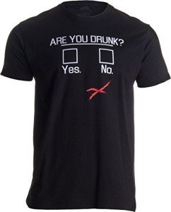 Funny "You Drunk?" Beer T-shirt - Black XL