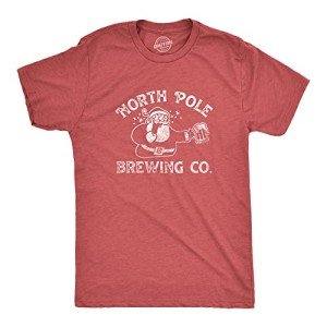 Funny Christmas Beer Santa T-Shirt for Men