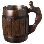 Handmade Oak Beer Mug - Eco-Friendly Wooden Tankard