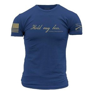 Grunt Style Hold My Beer T-Shirt - Cool Blue