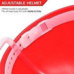 Beer Guzzler Helmet Can Holder with Straw (Red)