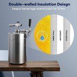 TMCRAFT 128OZ Double-Walled Mini Keg and Dispenser