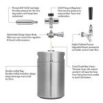 TMCRAFT 128OZ Double-Walled Mini Keg and Dispenser