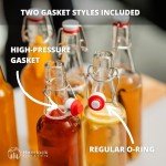 Kombucha Swing Top Glass Bottles - 16 oz (6 Set)