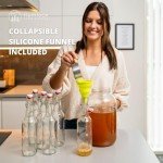 Kombucha Swing Top Glass Bottles - 16 oz (6 Set)