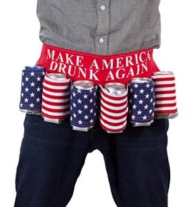 Funny Beer Belt Holder – "Drunk Again" Design