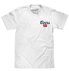 Coors Banquet Beer Waterfall Graphic T-Shirt, White
