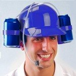 Beer Drinking Hat with Adjustable Koozie and Straw