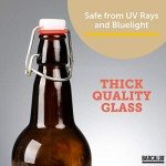 12 Pack of 16oz Amber Bottles for Brewing