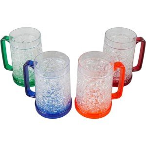 Lily's Home Insulated Freezer Beer Mugs - Set of 4