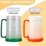 Lily's Home Insulated Freezer Beer Mugs - Set of 4