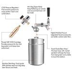 Portable Stainless Steel Mini Growler with CO2 Regulator