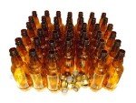 24 Pack Reusable 500ml PET Amber Beer Bottles
