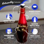 12 Pack 17 oz Swing Top Glass Bottles