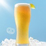 JoyJolt Callen - Set of 4 Craft Beer Glasses