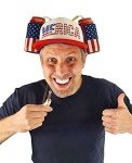All-American Beer Hat with Straw for Celebrations