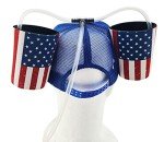 All-American Beer Hat with Straw for Celebrations
