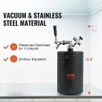 Stainless Steel 5L Beer Growler Tap System
