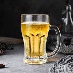 Set of 8 Large Beer Mugs with Handles