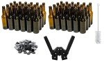 Beer Bottling Bundle: 48 Amber Bottles & Caps