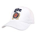 Miller Lite Beer White Hat by Tee Luv