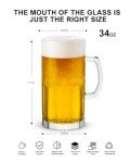 38 OZ Heavy-Duty Classic Beer Mug with Handle