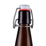 10 Pack Amber Glass Swing Top Beer Bottles