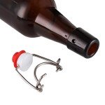 10 Pack Amber Glass Swing Top Beer Bottles