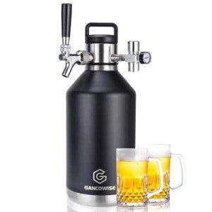 128oz Stainless Steel Mini Keg Growler Dispenser