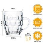 Large 19oz Beer Mugs Set of 6