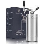 Gancowise 128oz Mini Keg Homebrew Dispenser