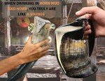 Viking Horn Mug - 16oz Authentic Handmade Cup