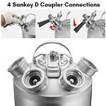 5 Gallon Keg Cleaner with Rubber Base