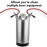 5 Gallon Keg Cleaner with Rubber Base