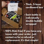 Set of 6 Swing Top Glass Brewing Bottles