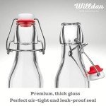 Set of 6 Swing Top Glass Brewing Bottles