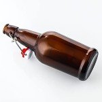 16 Oz Amber Glass Beer Bottles - 6 Pack