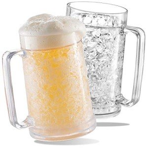 Double Wall Insulated Beer Mugs - 2 Pack