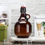 4-Pack Amber Glass Growlers for Home Brewing