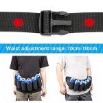 Adjustable 6-Pack Beer Belt Holder - Black