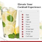 Set of 6 Premium 16 Ounce Pint Glasses