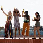 Adjustable 6-Pack Beer Belt Holder - Black