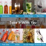 YEBODA 16oz Glass Swing Top Bottles - 6 Pack