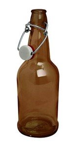 12-Pack 16 oz. Amber EZ Cap Beer Bottles