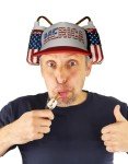 USA Merica Drink Helmet with Adjustable Straw