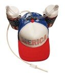 USA Merica Drink Helmet with Adjustable Straw