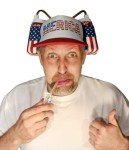 USA Merica Drink Helmet with Adjustable Straw