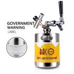 BACOENG 64 oz Pressurized Keg Growler for Homebrew