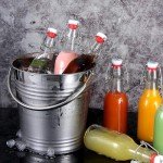 YEBODA 8oz Glass Swing Top Bottles (9 Pack)