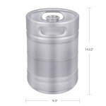 2.5 Gallon American Barrel Keg with Sankey Valve